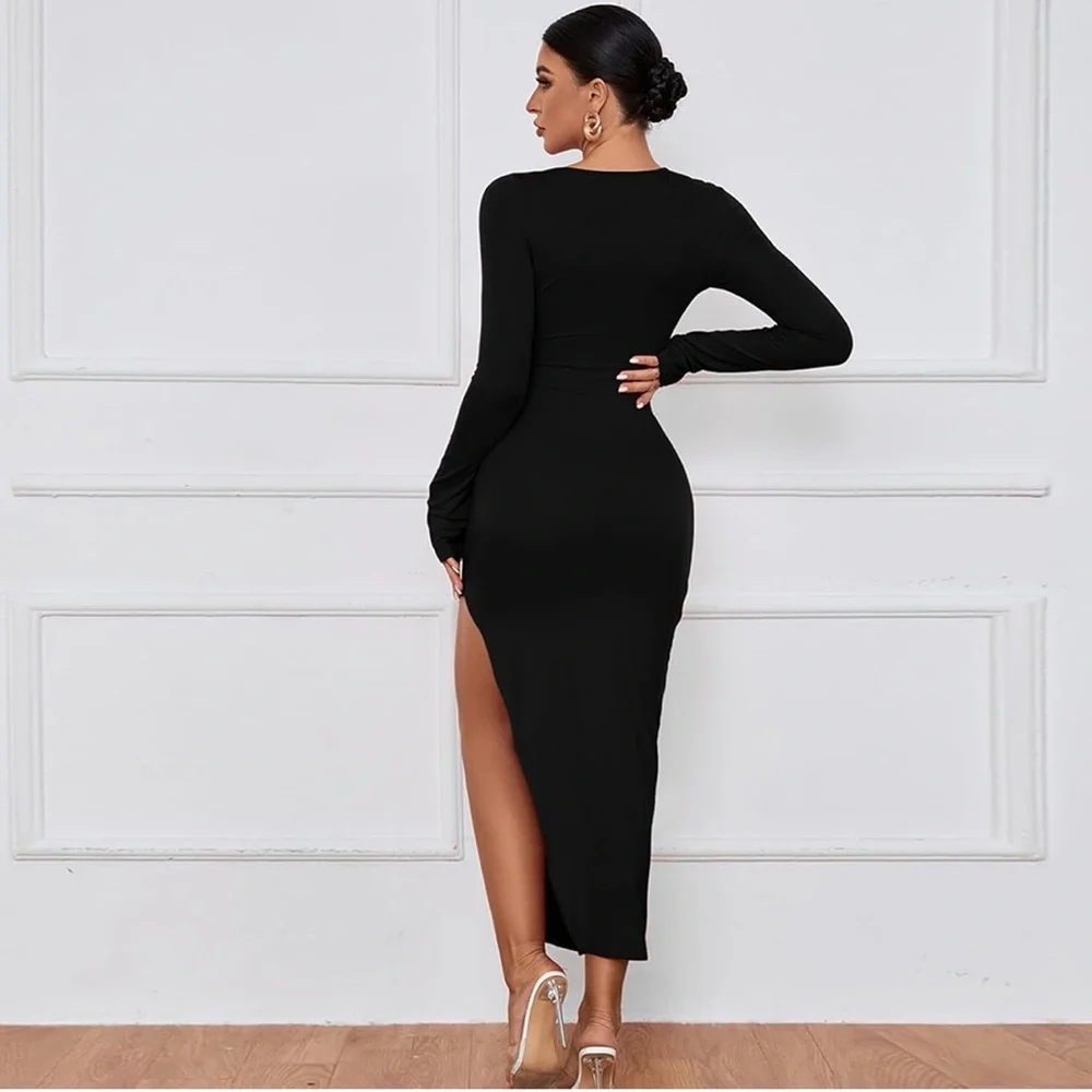 By Claude Black Cutout Maxi Dress – Large - Picture 4 of 6